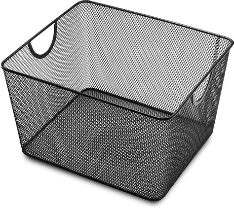 fabric a metal basket|Amazon.com: Wire Baskets Storage.